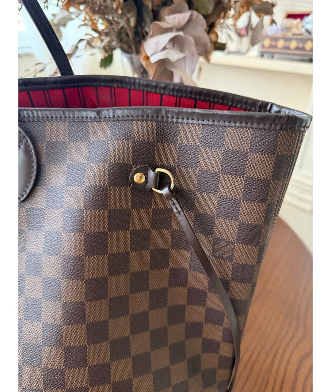 LOUIS VUITTON Коричневая сумка тоут, фото 5