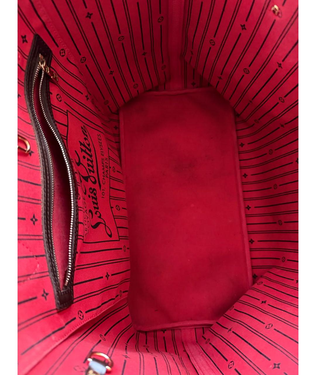 LOUIS VUITTON Коричневая сумка тоут, фото 4