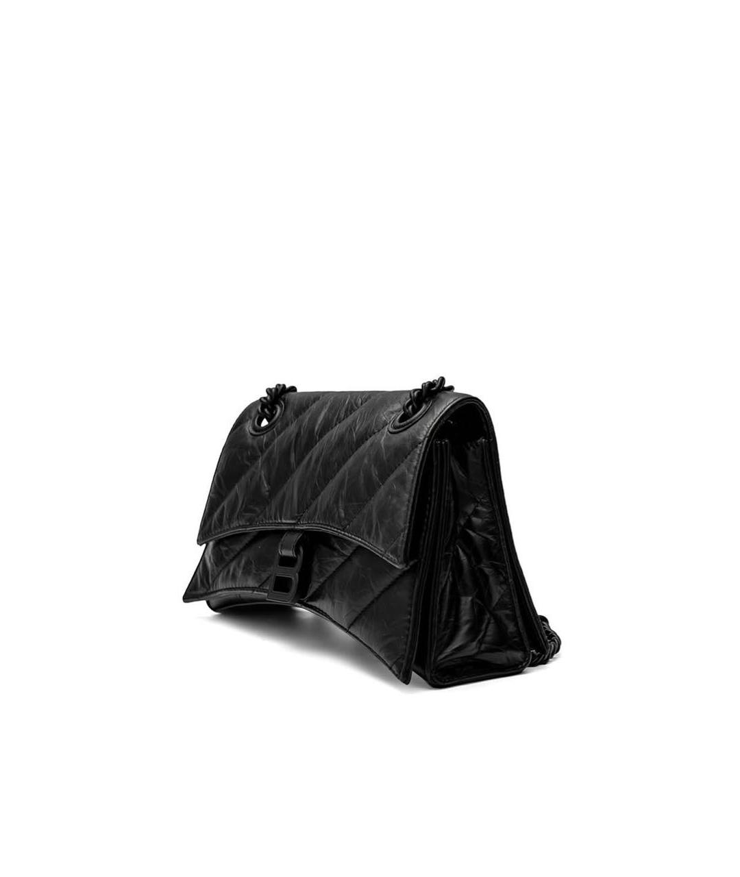 BALENCIAGA Черная кожаная сумка тоут, фото 2