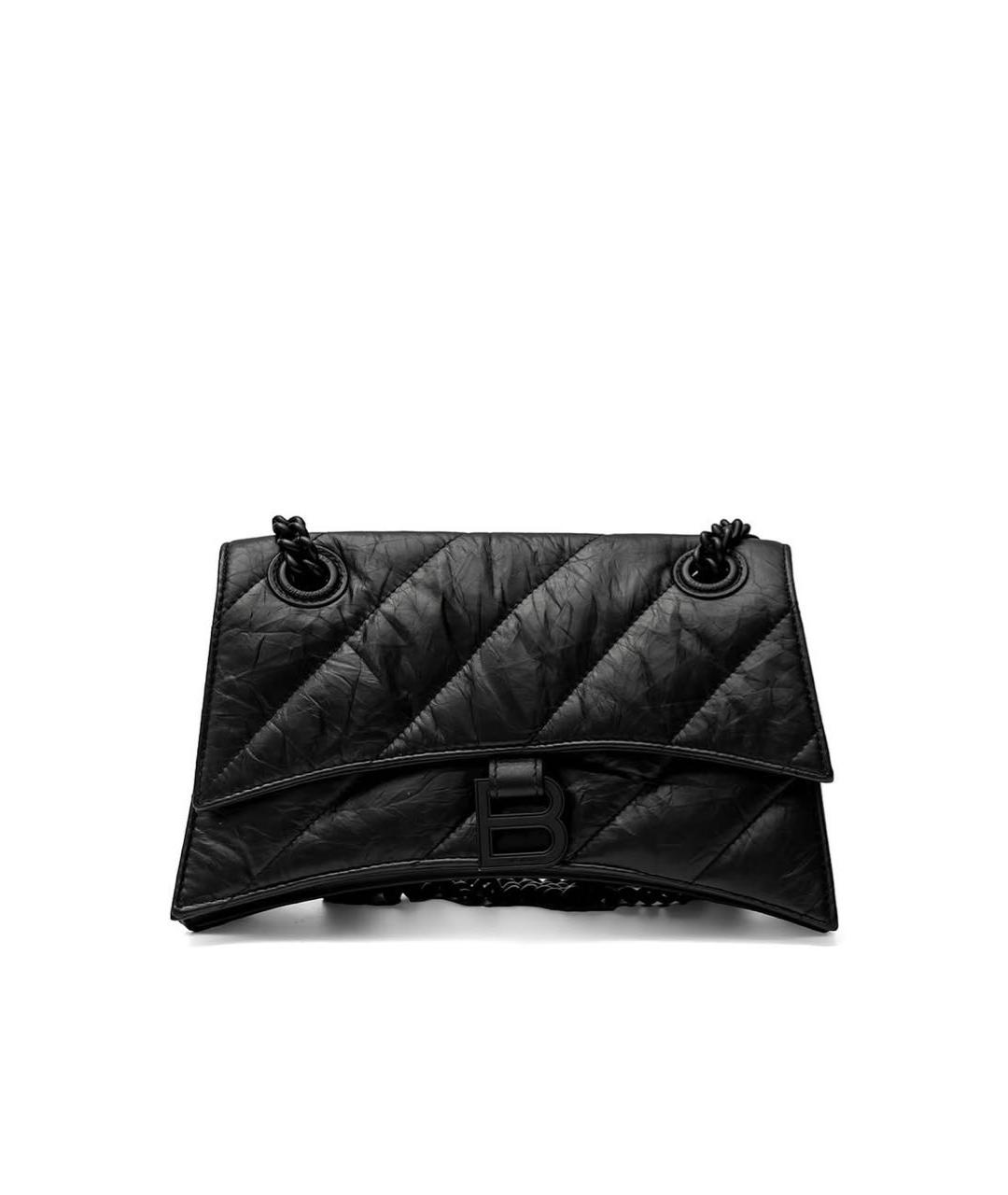 BALENCIAGA Черная кожаная сумка тоут, фото 5
