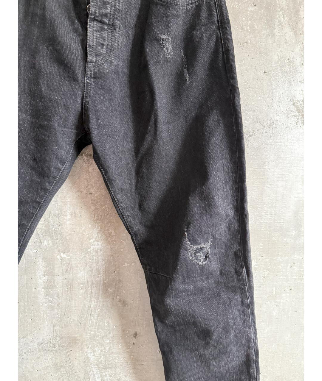 BRUNELLO CUCINELLI Черные хлопковые джинсы скинни, фото 6