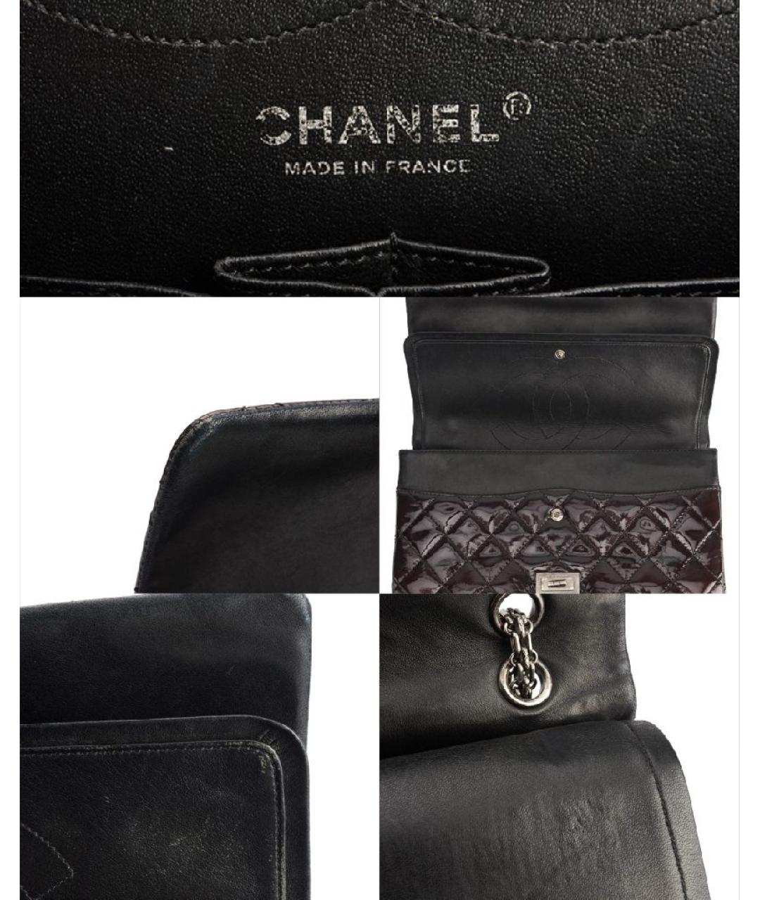 CHANEL Коричневая сумка через плечо из лакированной кожи, фото 6