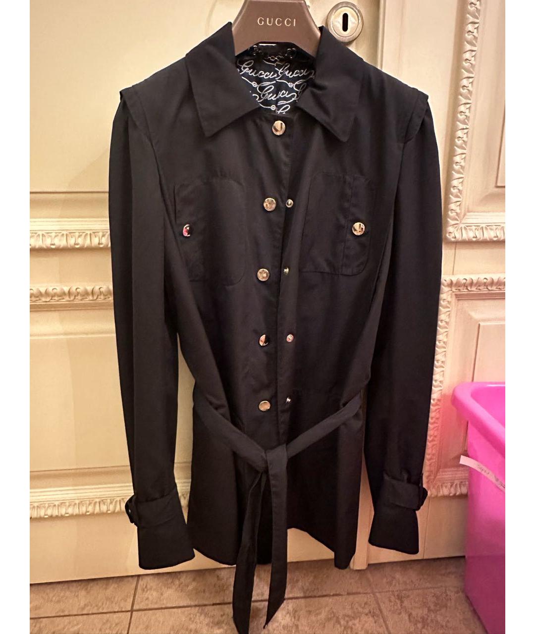 GUCCI Черная полиуретановая парка, фото 9