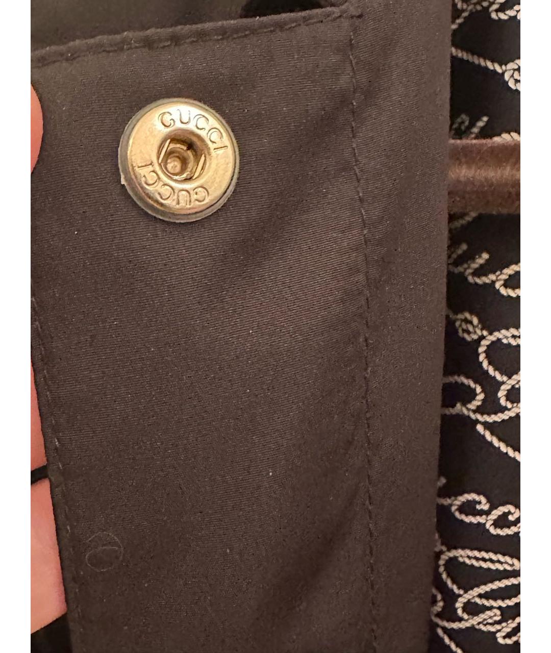 GUCCI Черная полиуретановая парка, фото 8