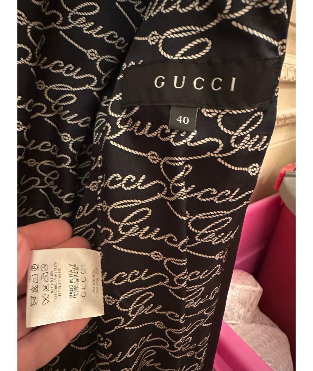 GUCCI Черная полиуретановая парка, фото 3