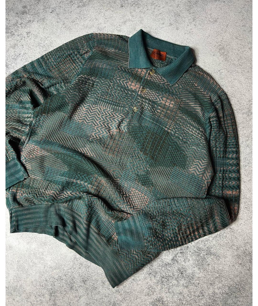 MISSONI Зеленый шерстяной джемпер / свитер, фото 2