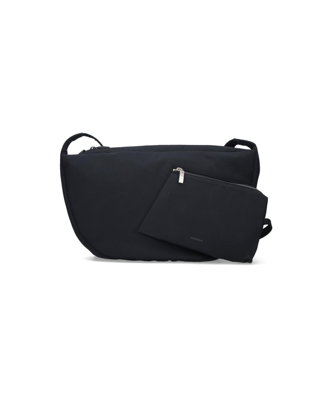 ADER ERROR Черная тканевая сумка на плечо, фото 1