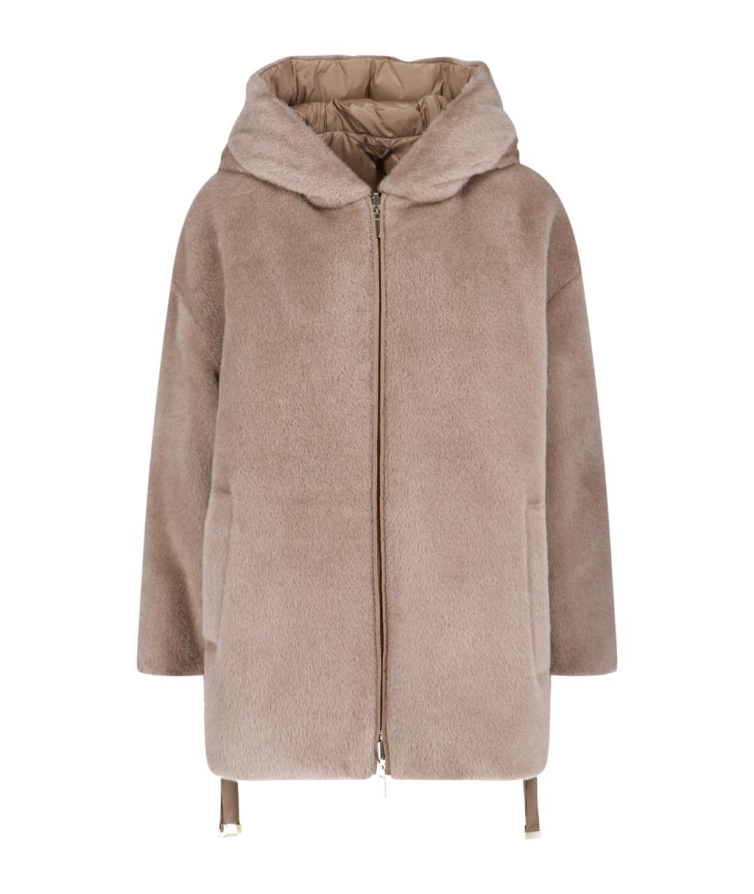 MAX MARA Бежевое шерстяное пальто, фото 1