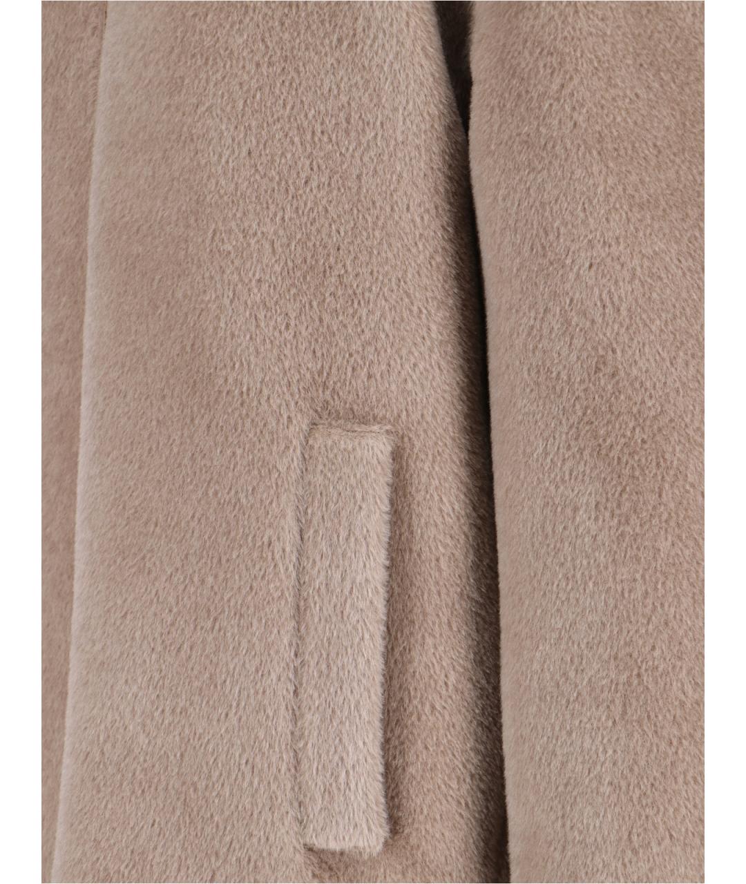 MAX MARA Бежевое шерстяное пальто, фото 3