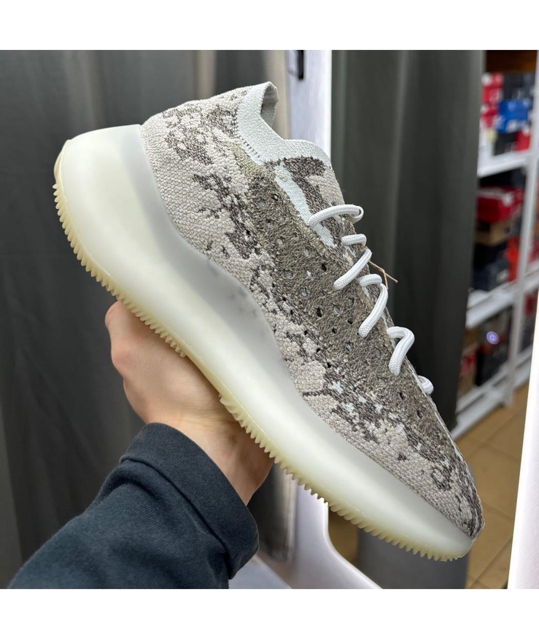 ADIDAS YEEZY Темно-синие низкие кроссовки / кеды, фото 5