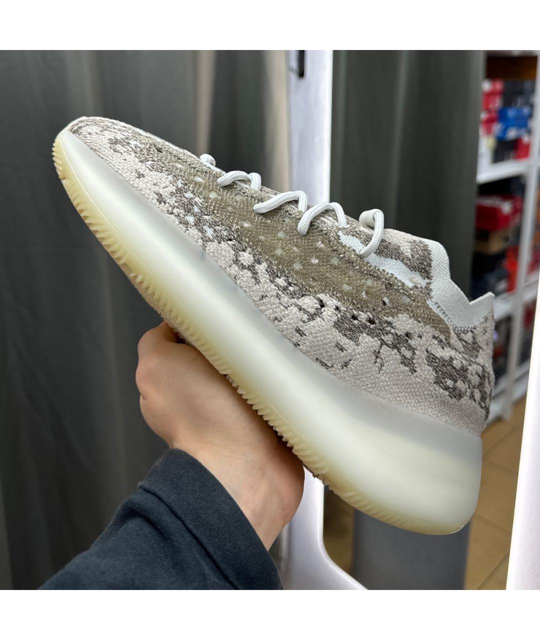 ADIDAS YEEZY Темно-синие низкие кроссовки / кеды, фото 2