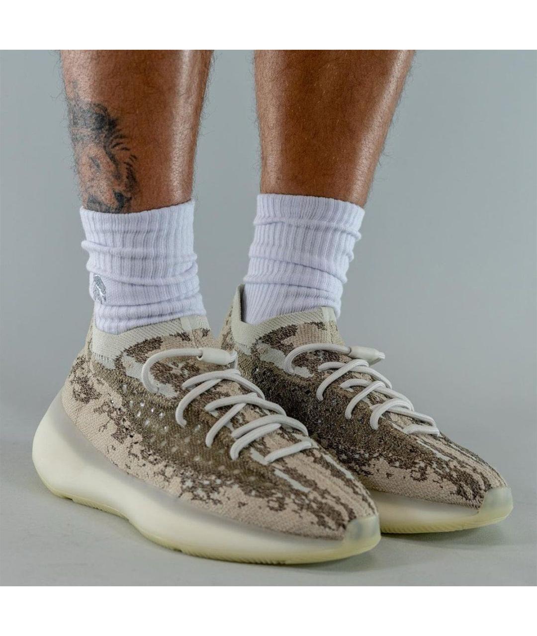 ADIDAS YEEZY Темно-синие низкие кроссовки / кеды, фото 8