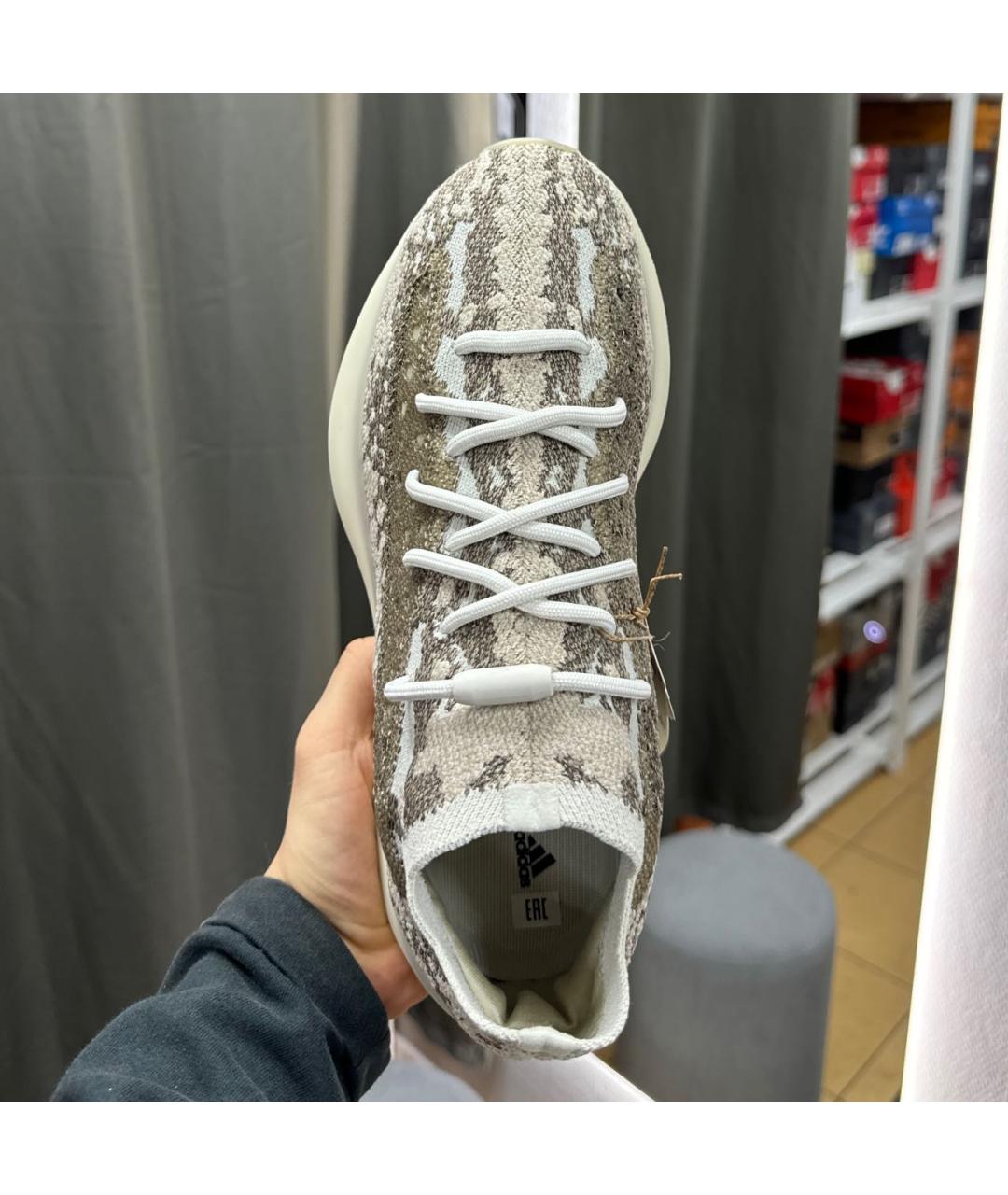ADIDAS YEEZY Темно-синие низкие кроссовки / кеды, фото 3