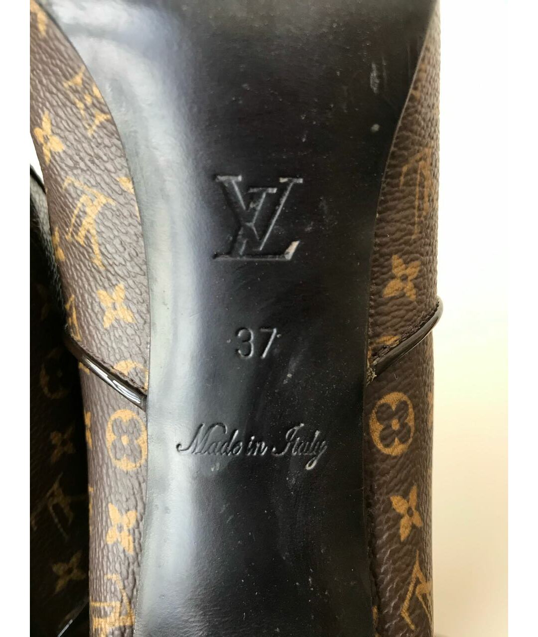 LOUIS VUITTON PRE-OWNED Коричневые кожаные сапоги, фото 6