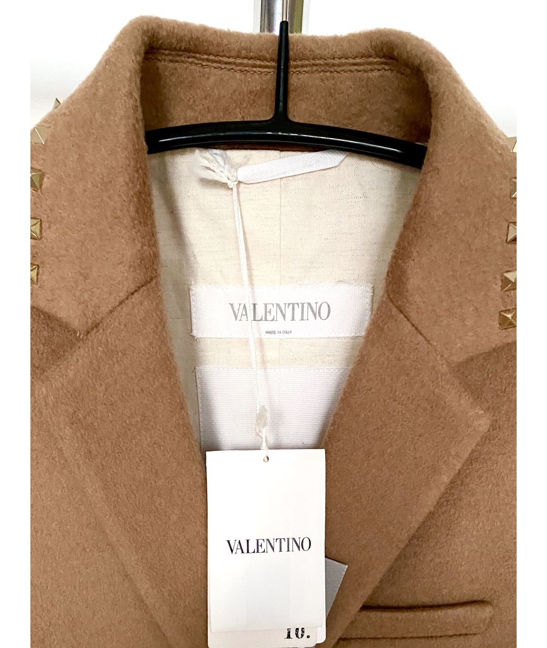 VALENTINO Бежевое шерстяное пальто, фото 4