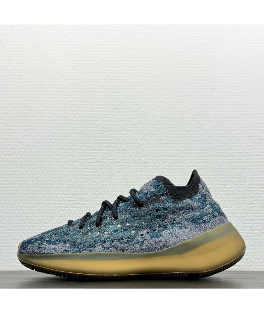 ADIDAS YEEZY Темно-синие низкие кроссовки / кеды, фото 9