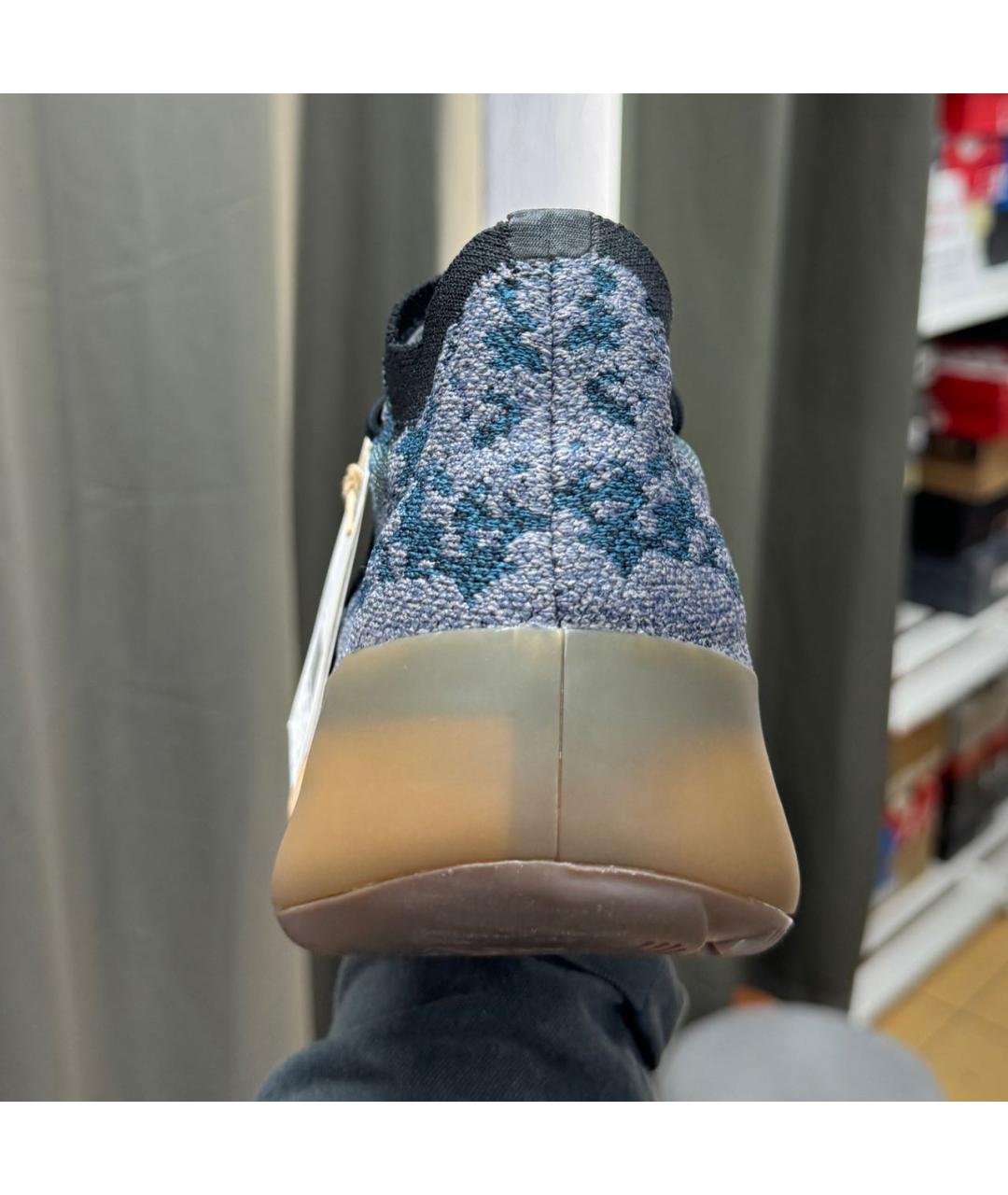 ADIDAS YEEZY Темно-синие низкие кроссовки / кеды, фото 6