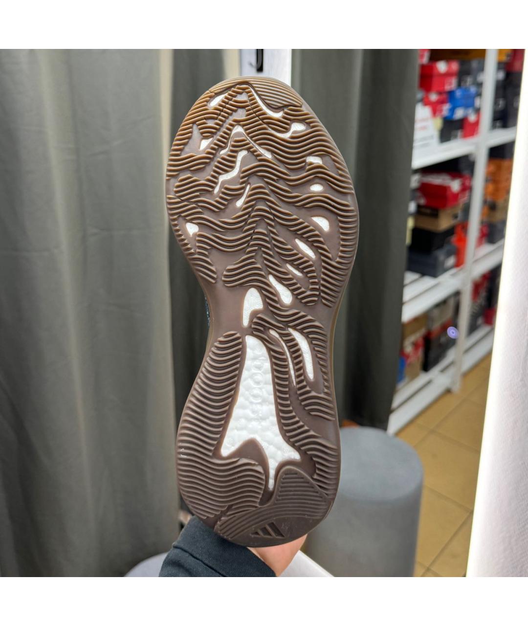 ADIDAS YEEZY Темно-синие низкие кроссовки / кеды, фото 7