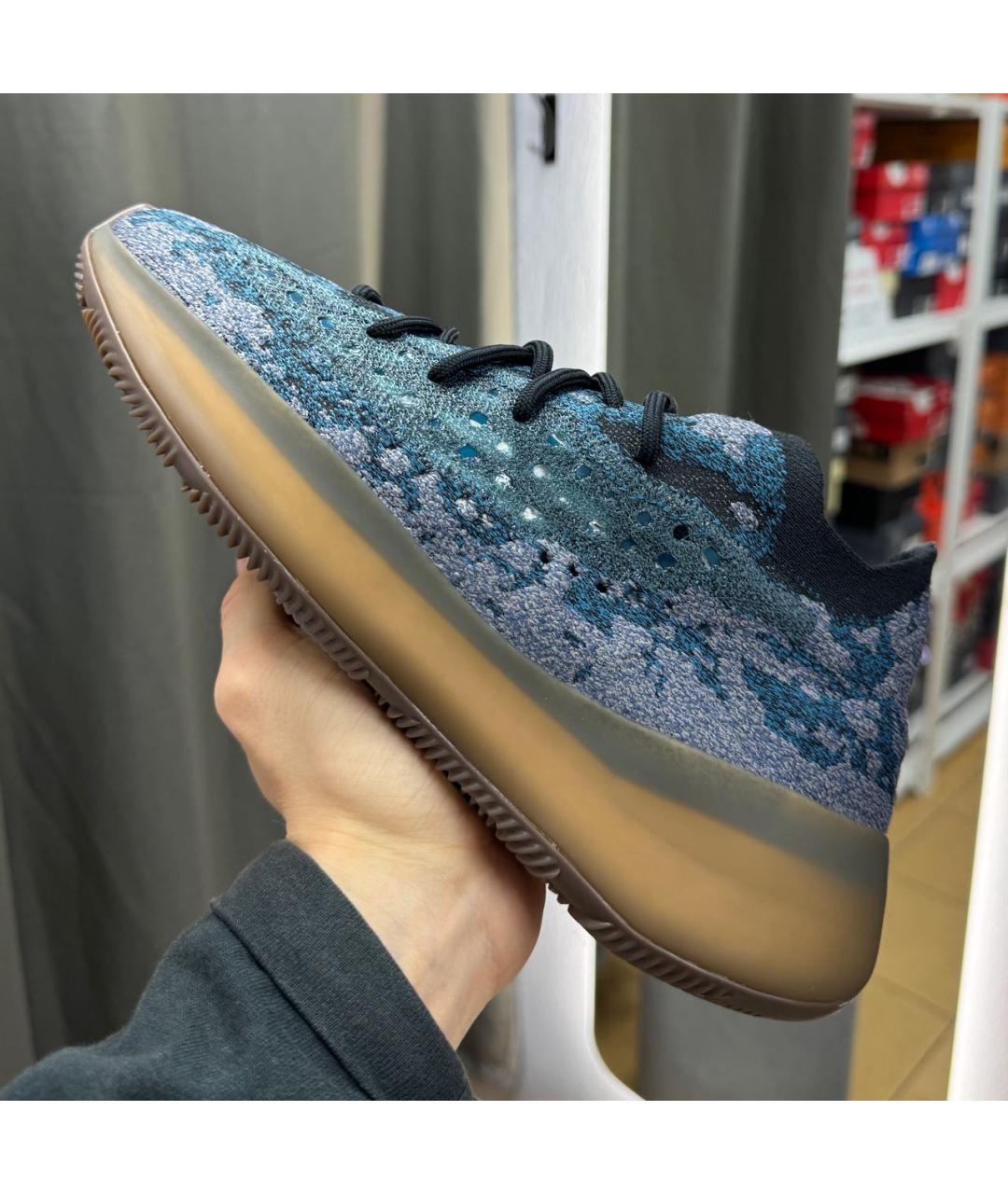 ADIDAS YEEZY Темно-синие низкие кроссовки / кеды, фото 2