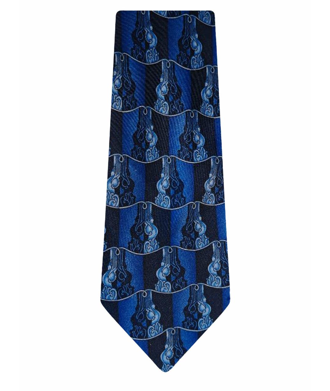 LANVIN Синий шелковый галстук, фото 1
