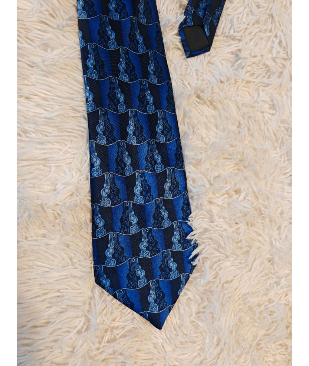 LANVIN Синий шелковый галстук, фото 8
