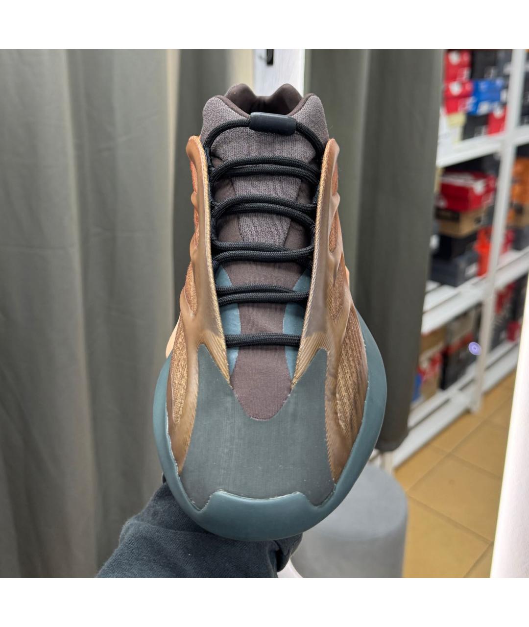 ADIDAS YEEZY Коричневые низкие кроссовки / кеды, фото 4