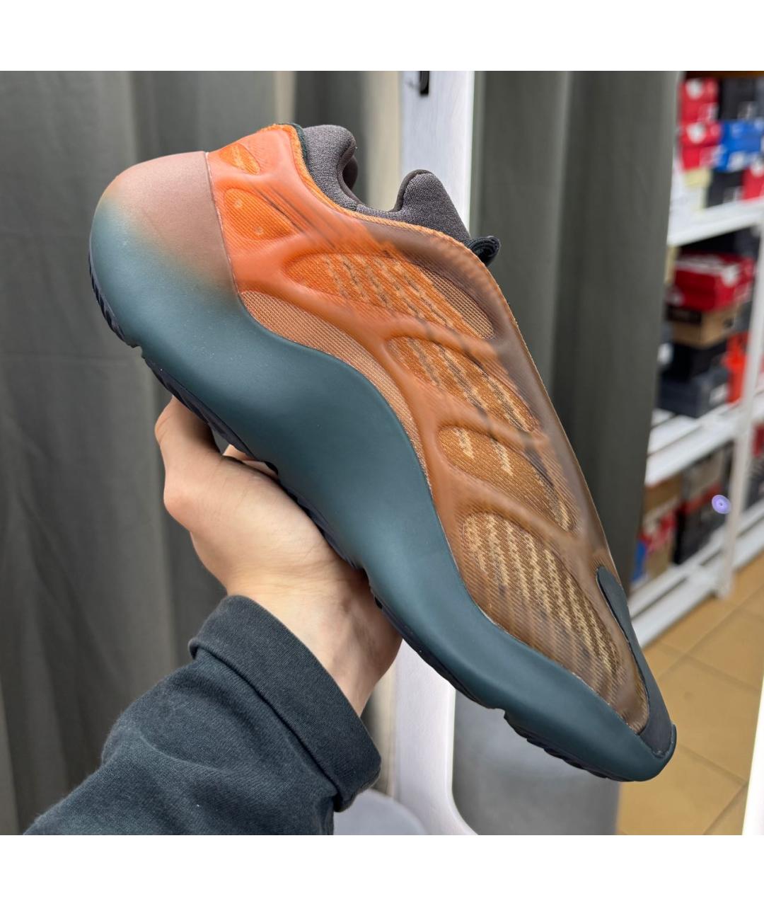 ADIDAS YEEZY Коричневые низкие кроссовки / кеды, фото 5