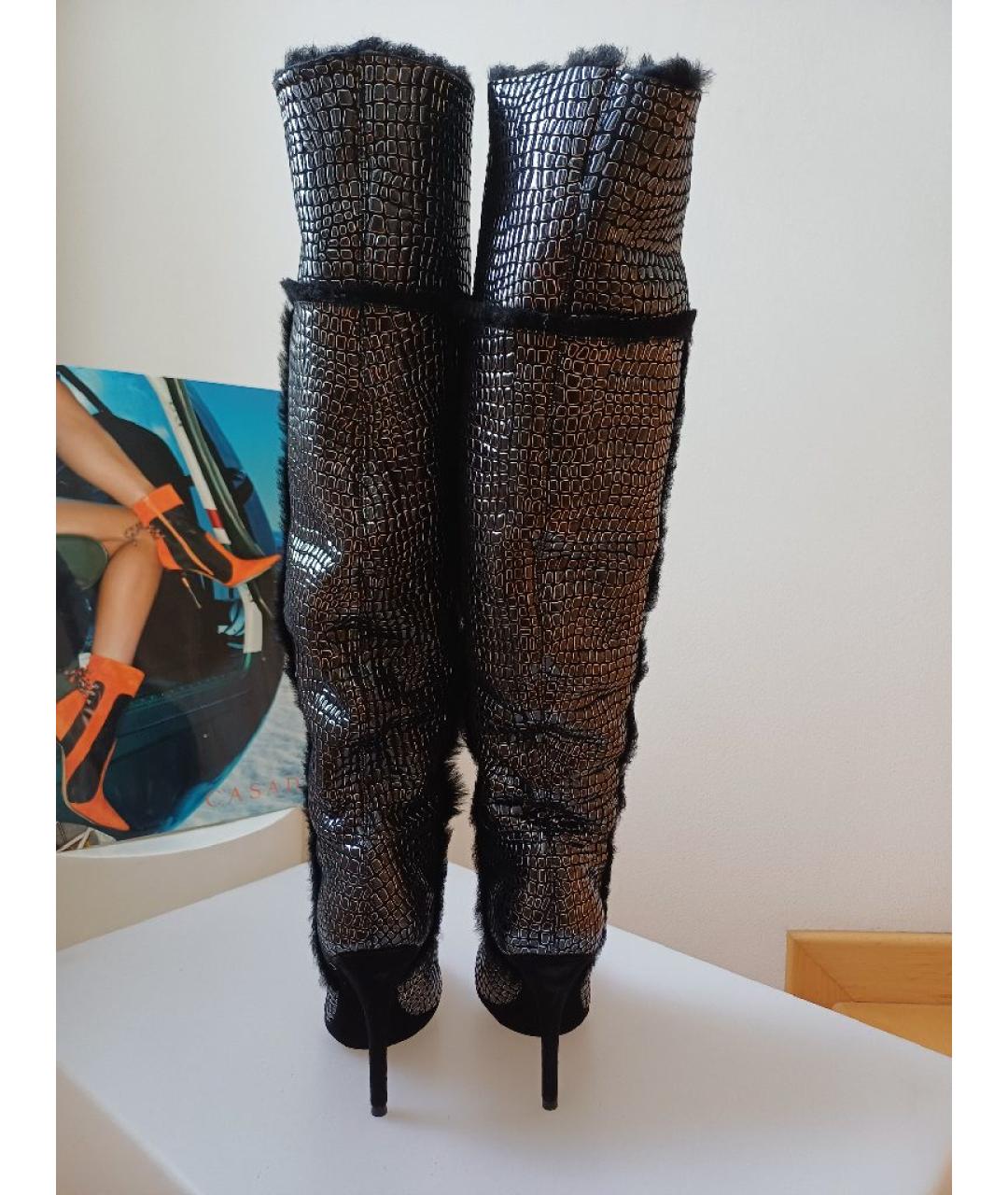 CASADEI Кожаные ботфорты, фото 6