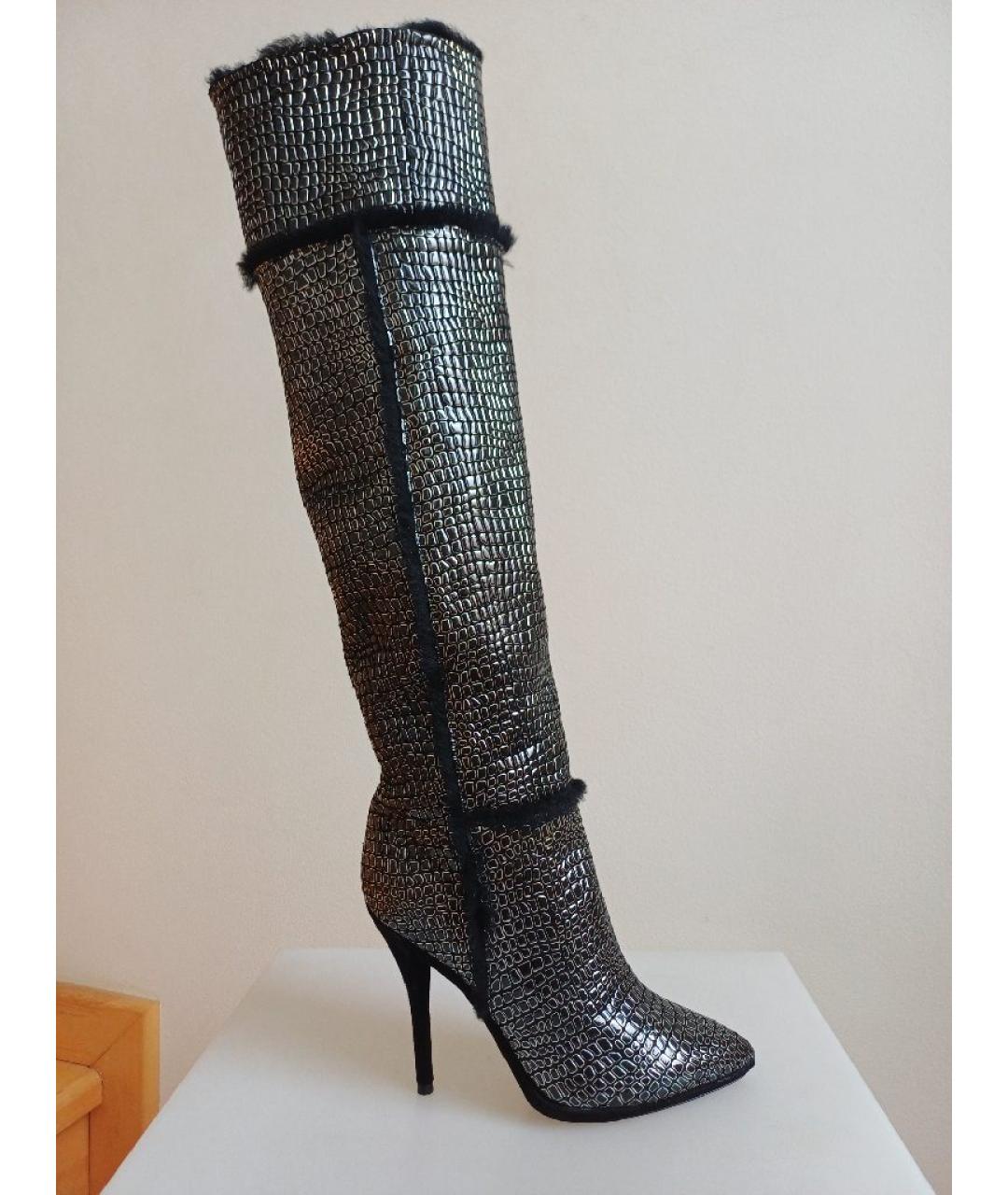 CASADEI Кожаные ботфорты, фото 8