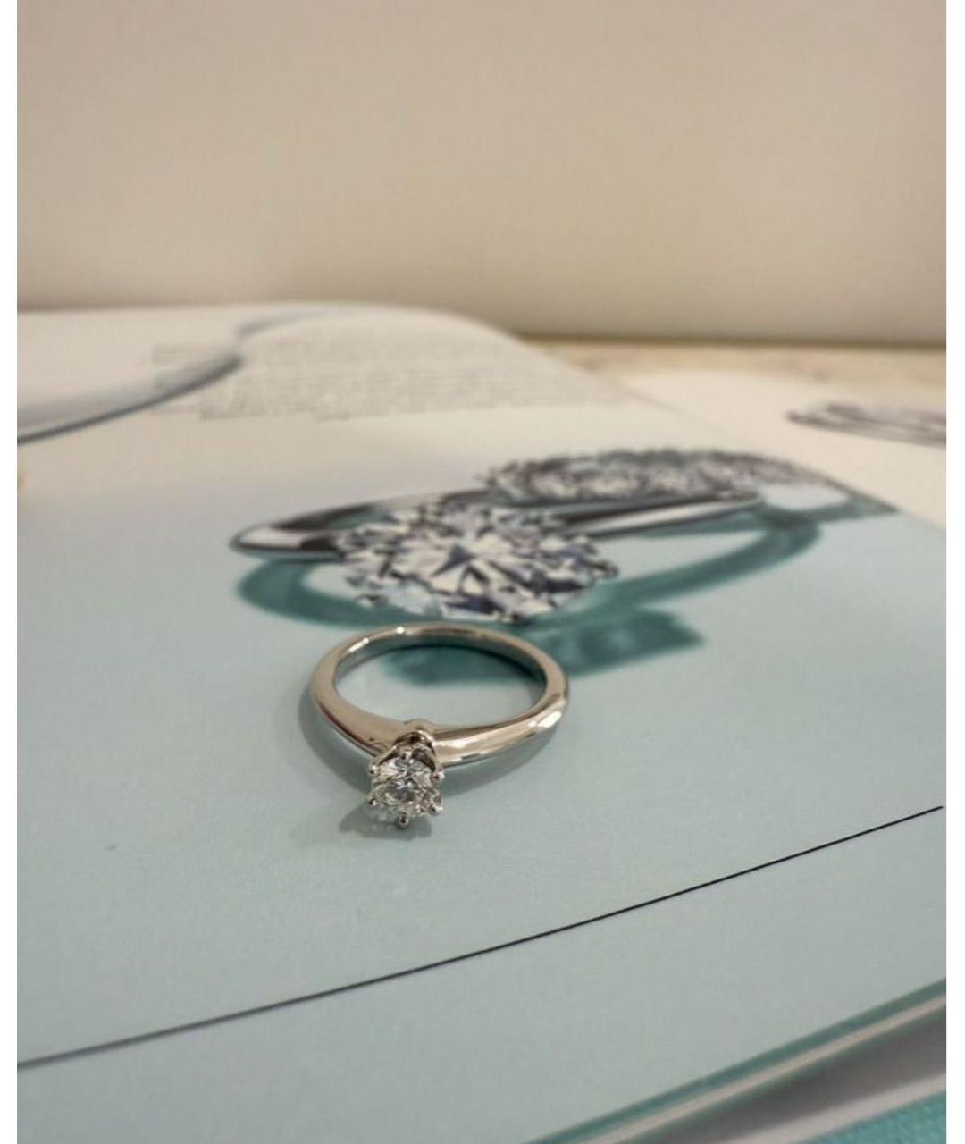 TIFFANY&CO Белое платиновое кольцо, фото 3