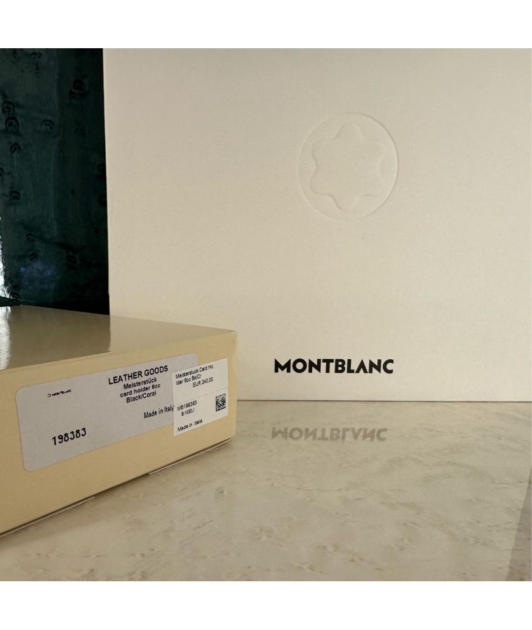 MONTBLANC Черный кожаный кардхолдер, фото 8