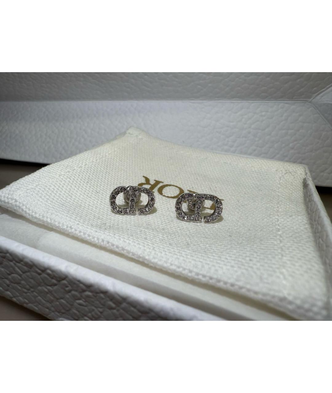CHRISTIAN DIOR Серебряные металлические серьги, фото 6