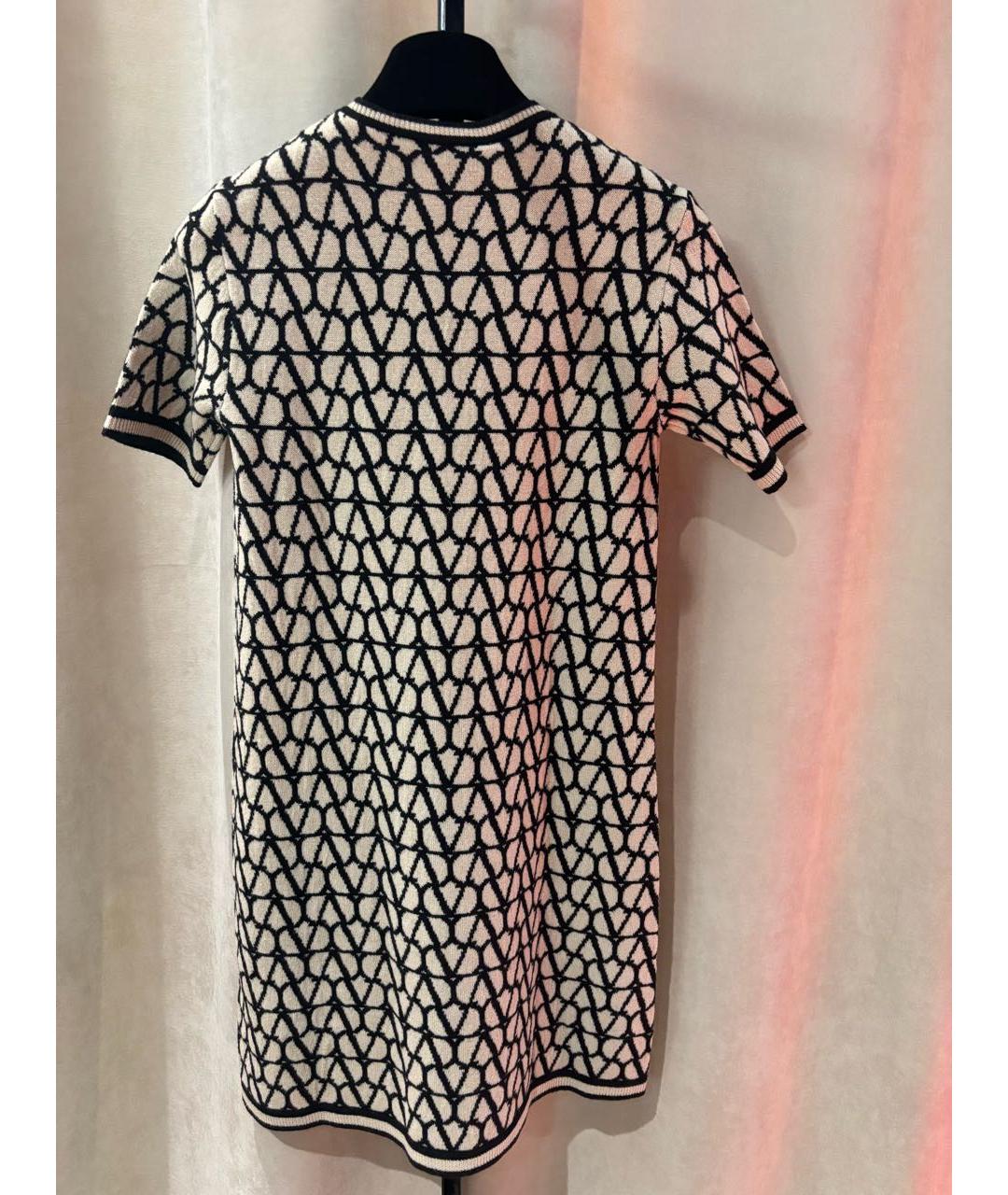 VALENTINO Бежевое шерстяное повседневное платье, фото 2