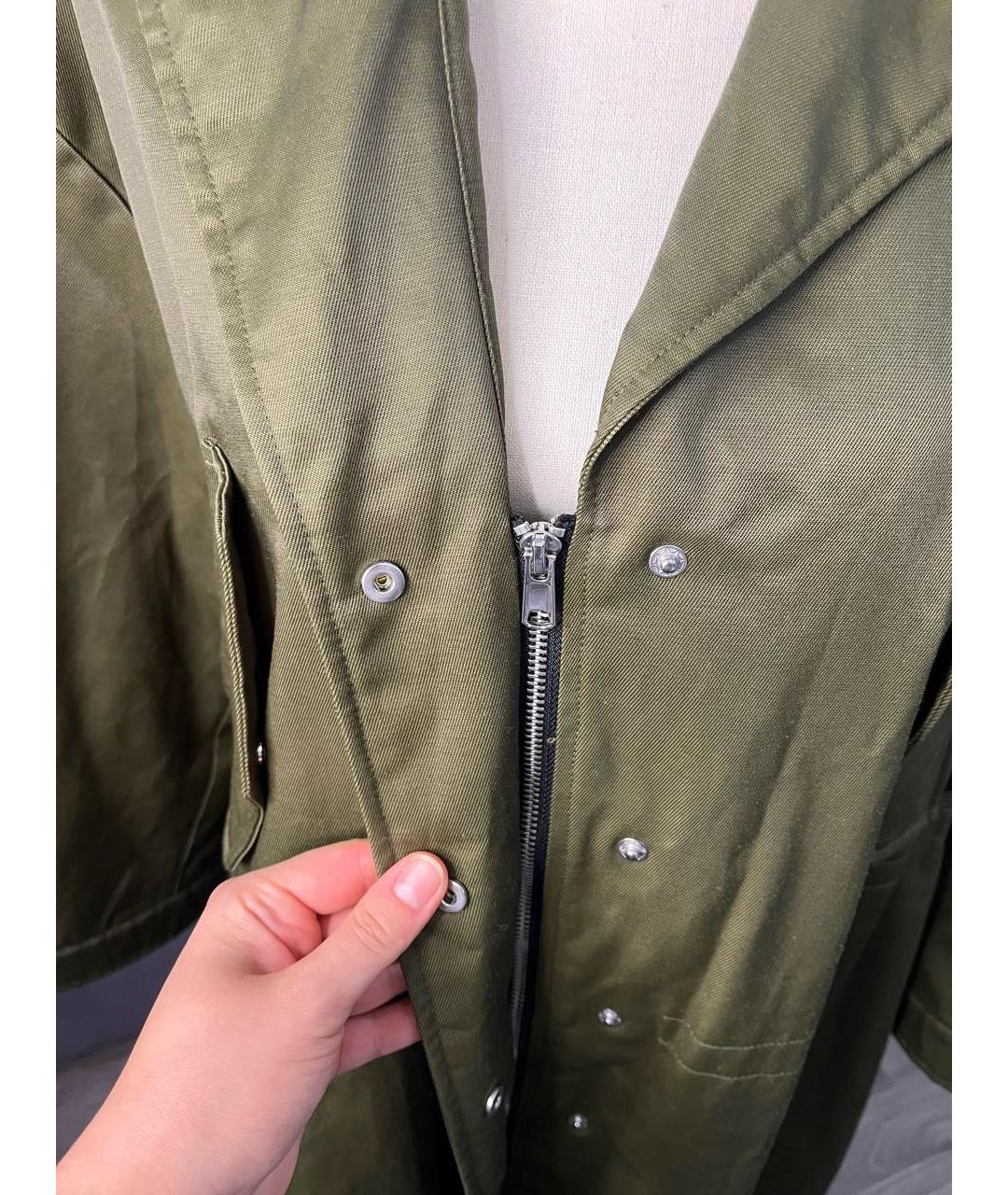 LOVE MOSCHINO Хаки полиэстеровая парка, фото 4