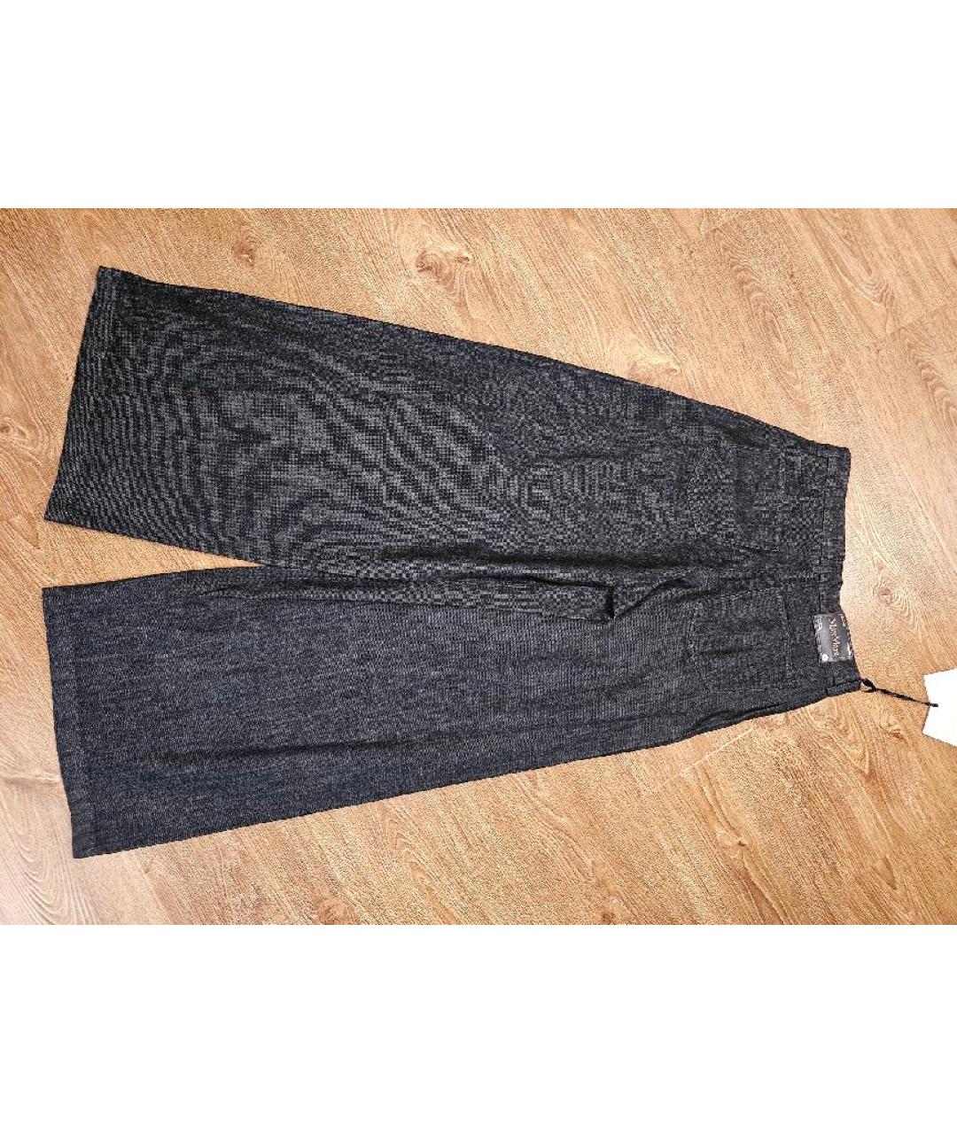 'S MAX MARA Темно-синие хлопковые прямые джинсы, фото 2