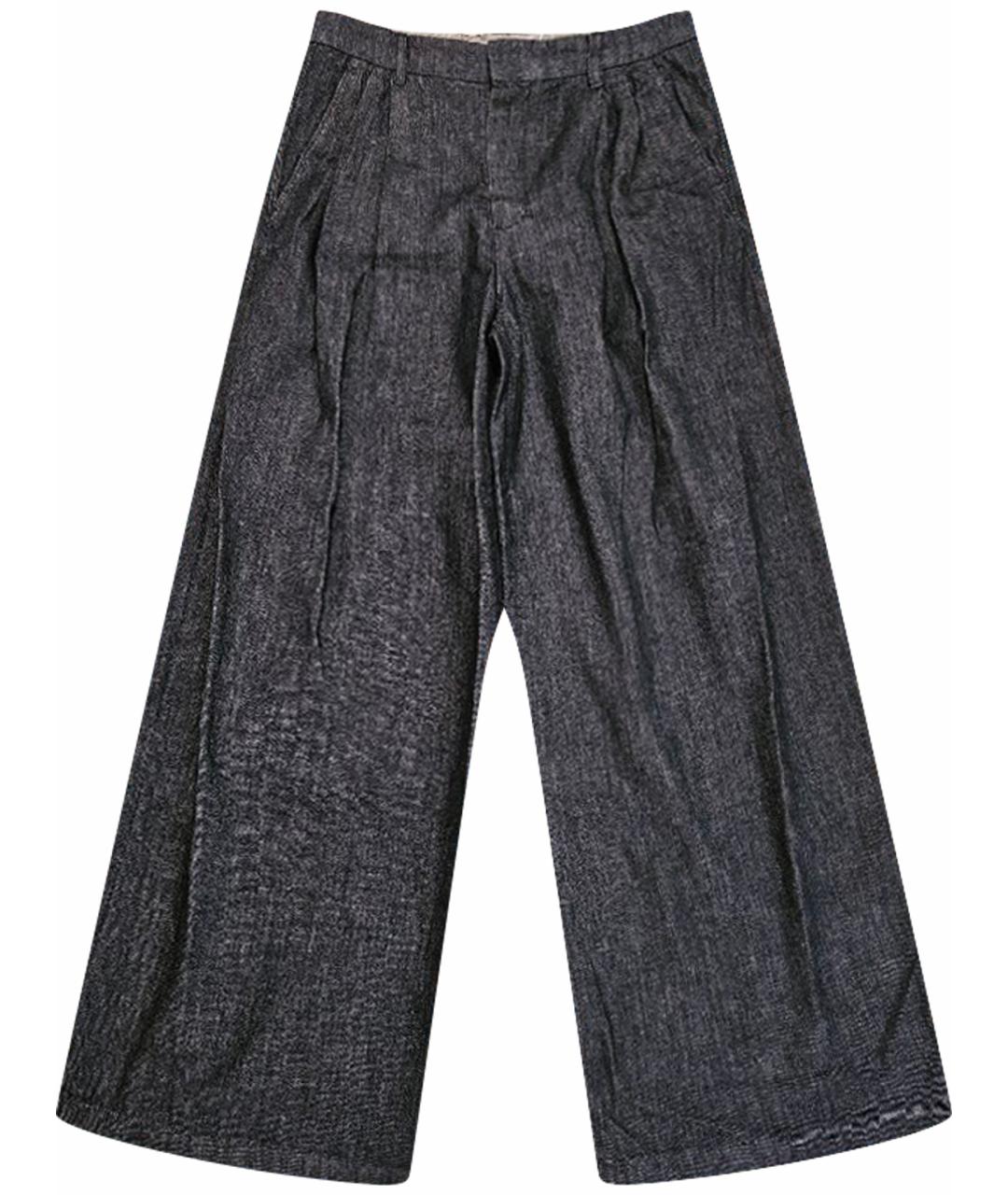 'S MAX MARA Темно-синие хлопковые прямые джинсы, фото 1