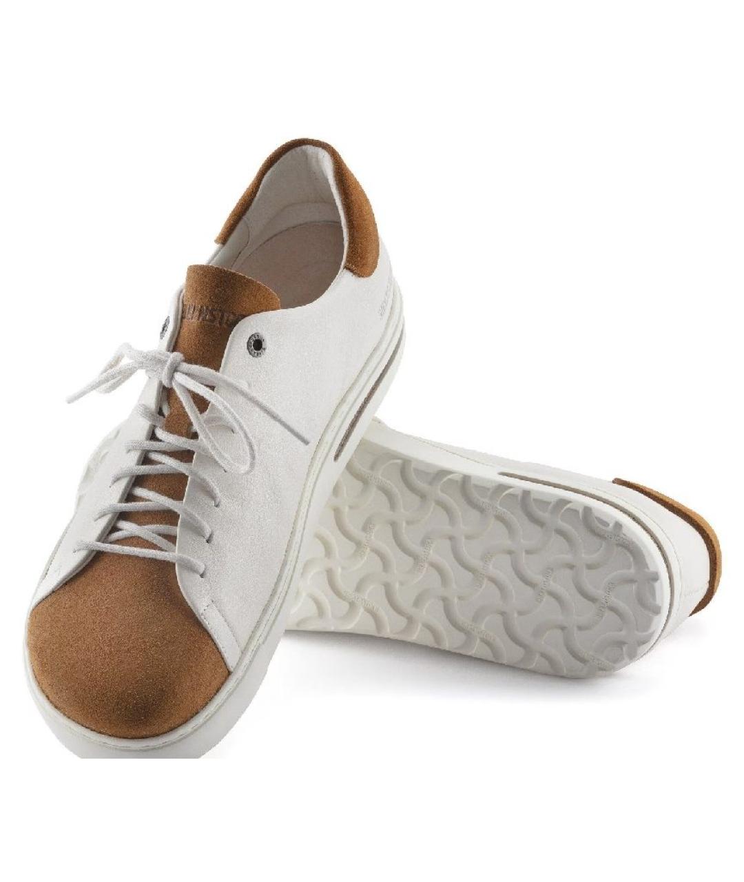 BIRKENSTOCK Белые нубуковые кроссовки, фото 2