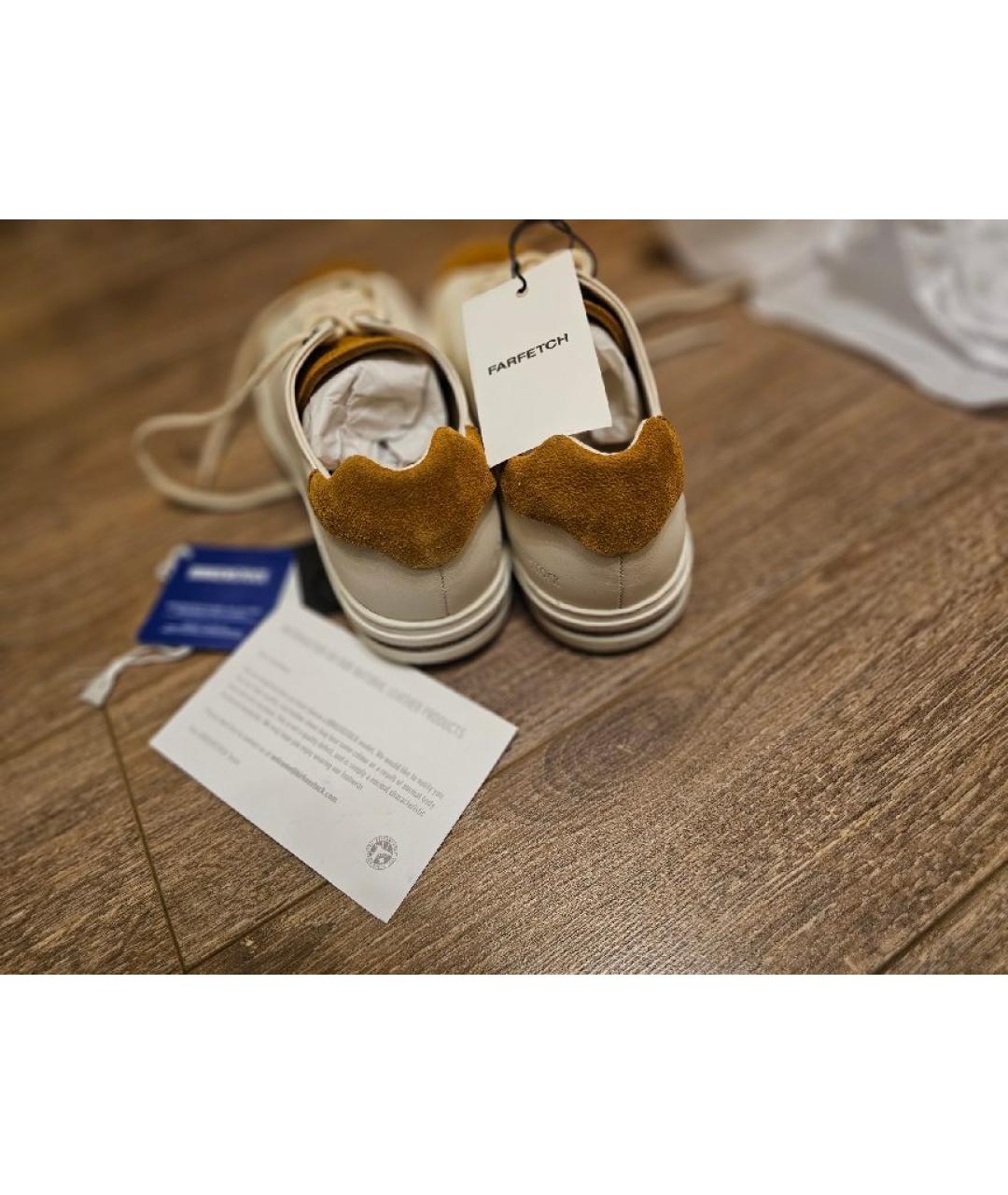 BIRKENSTOCK Белые нубуковые кроссовки, фото 4