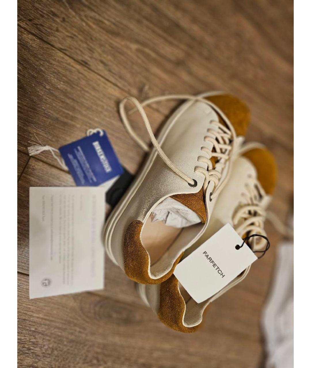 BIRKENSTOCK Белые нубуковые кроссовки, фото 8