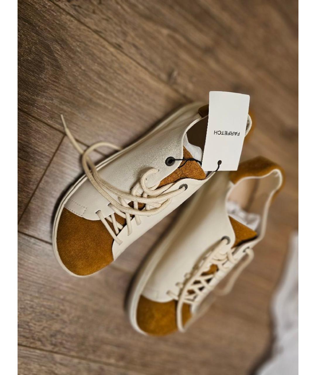 BIRKENSTOCK Белые нубуковые кроссовки, фото 6