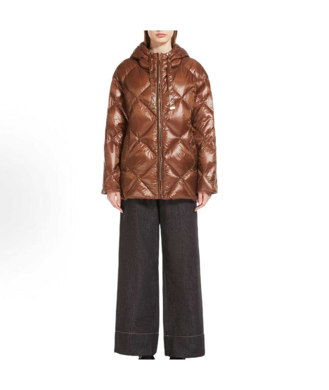 MAX MARA Коричневый пуховик, фото 2