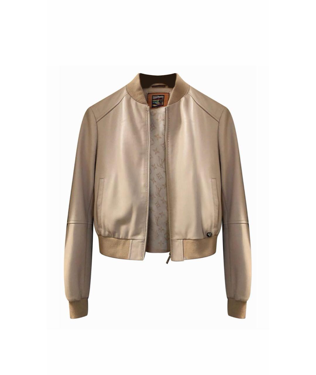 TRUSSARDI Розовая кожаная куртка, фото 4