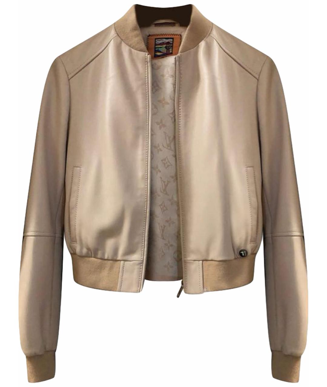 TRUSSARDI Розовая кожаная куртка, фото 1