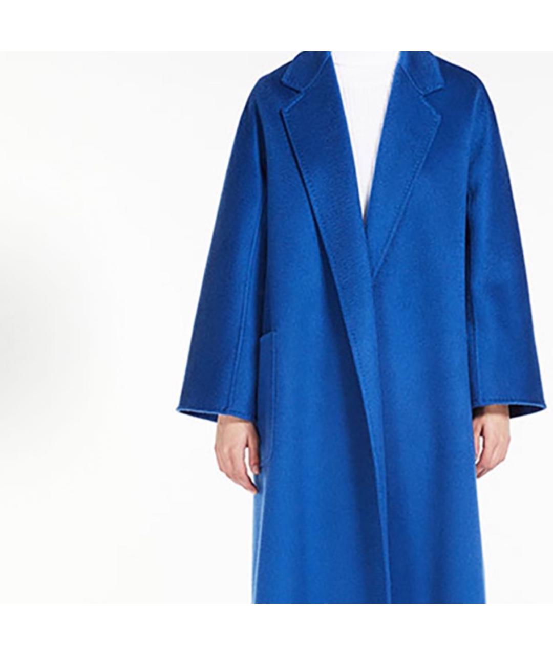 MAX MARA Синее кашемировое пальто, фото 5