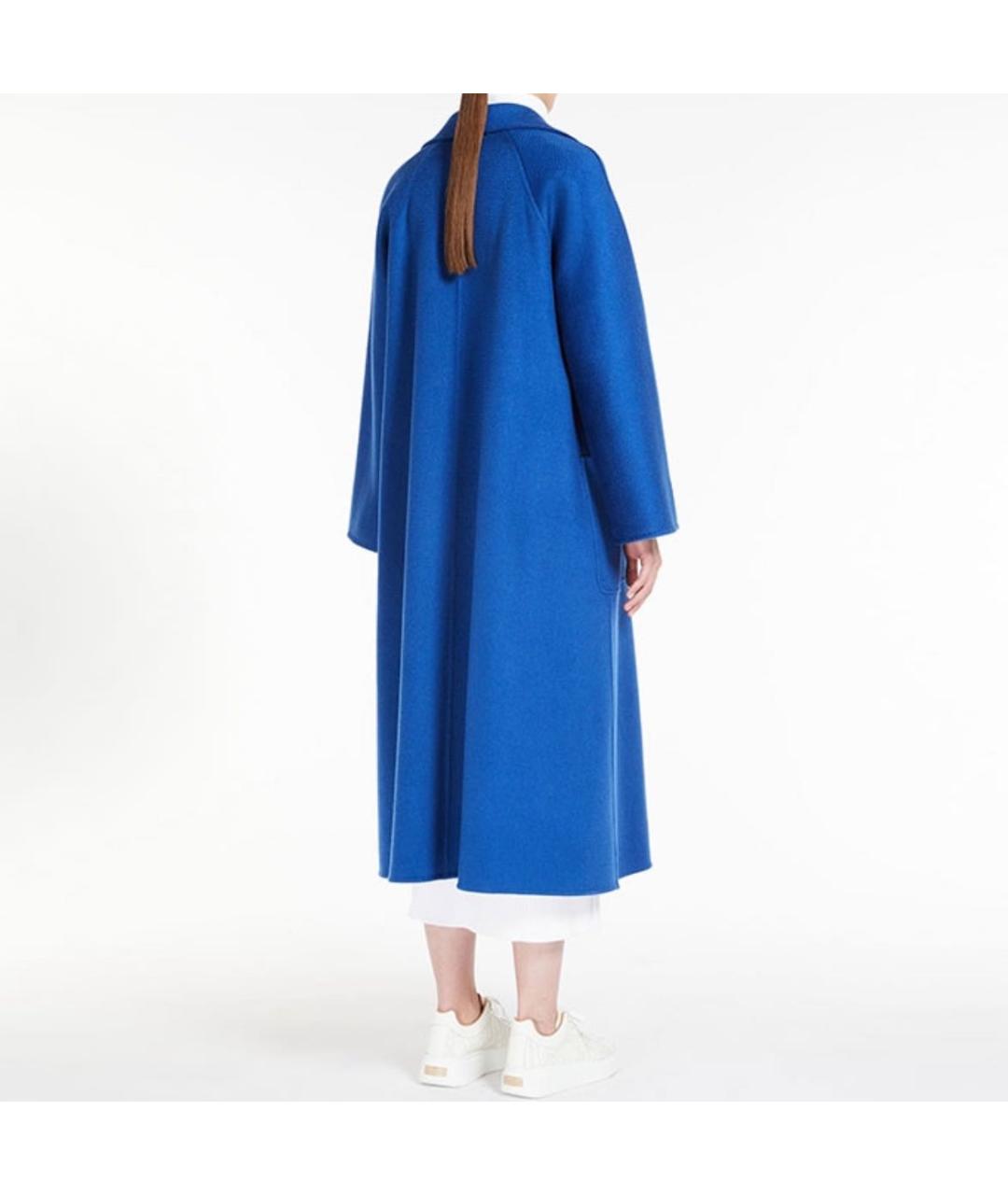 MAX MARA Синее кашемировое пальто, фото 3