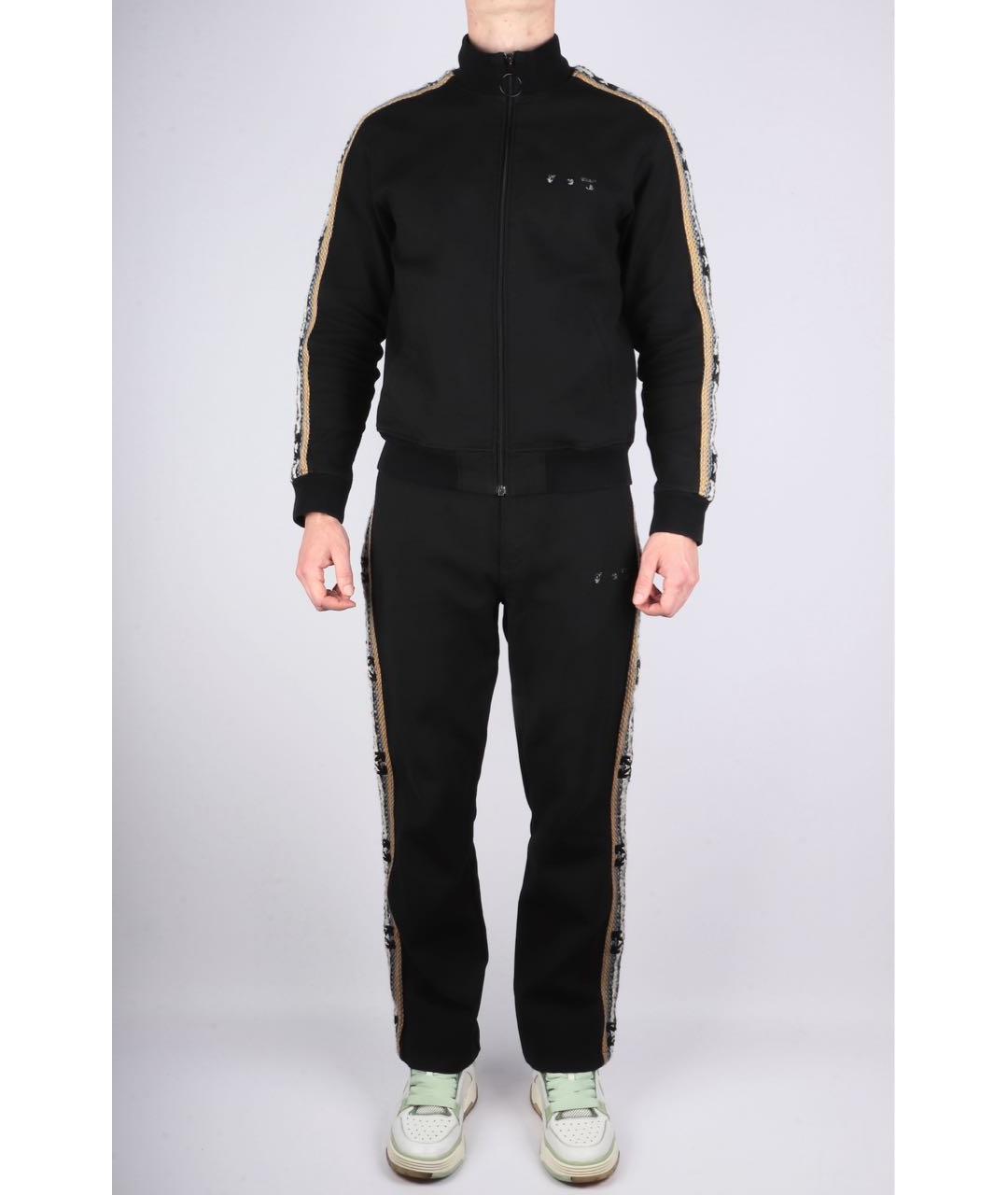 OFF-WHITE Черный хлопковый спортивный костюм, фото 1