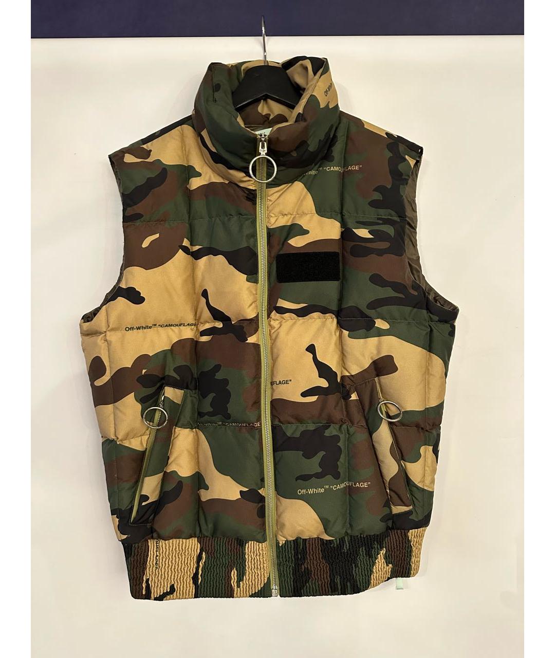 OFF-WHITE Хаки полиамидовый жилет, фото 2