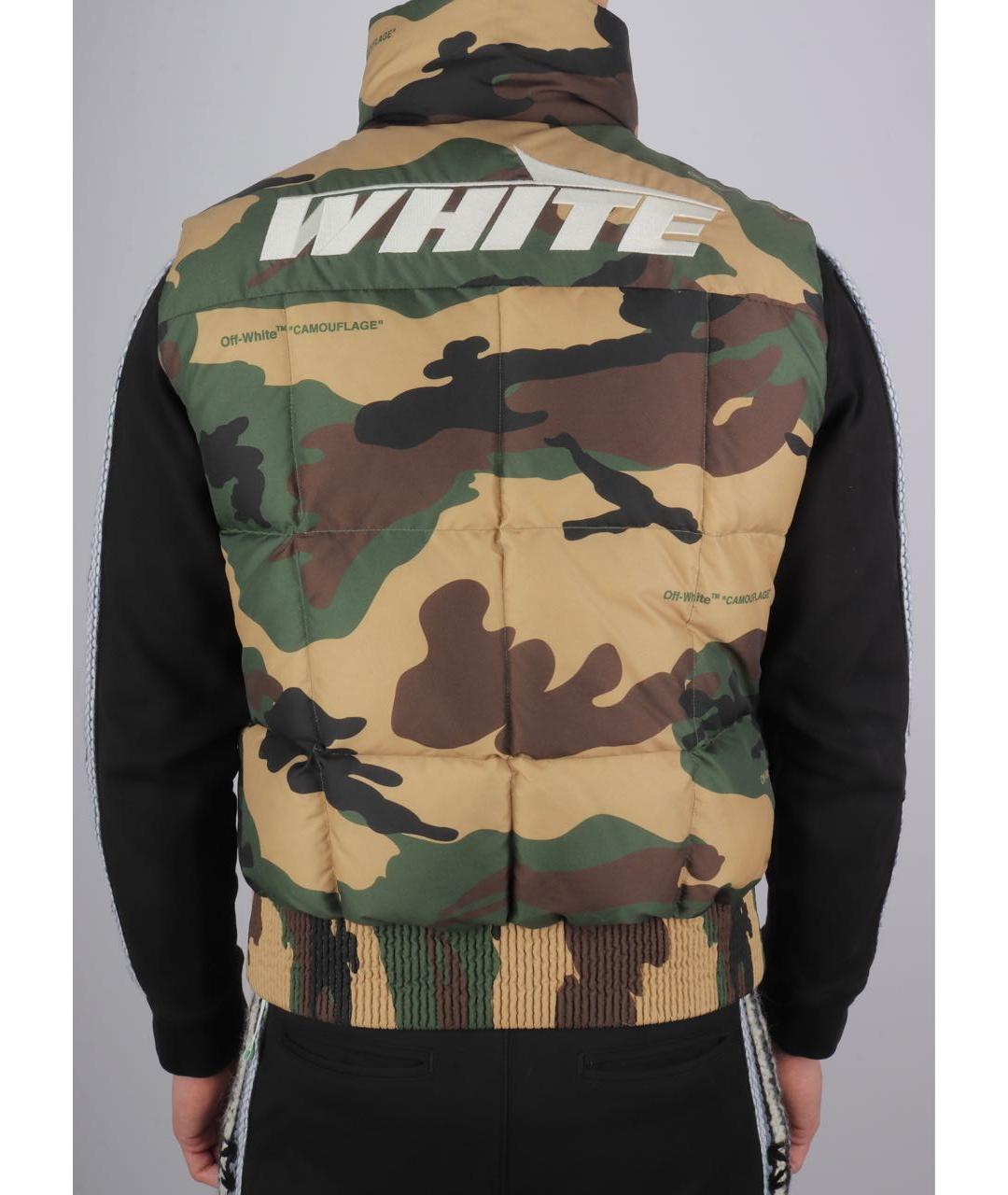 OFF-WHITE Хаки полиамидовый жилет, фото 3