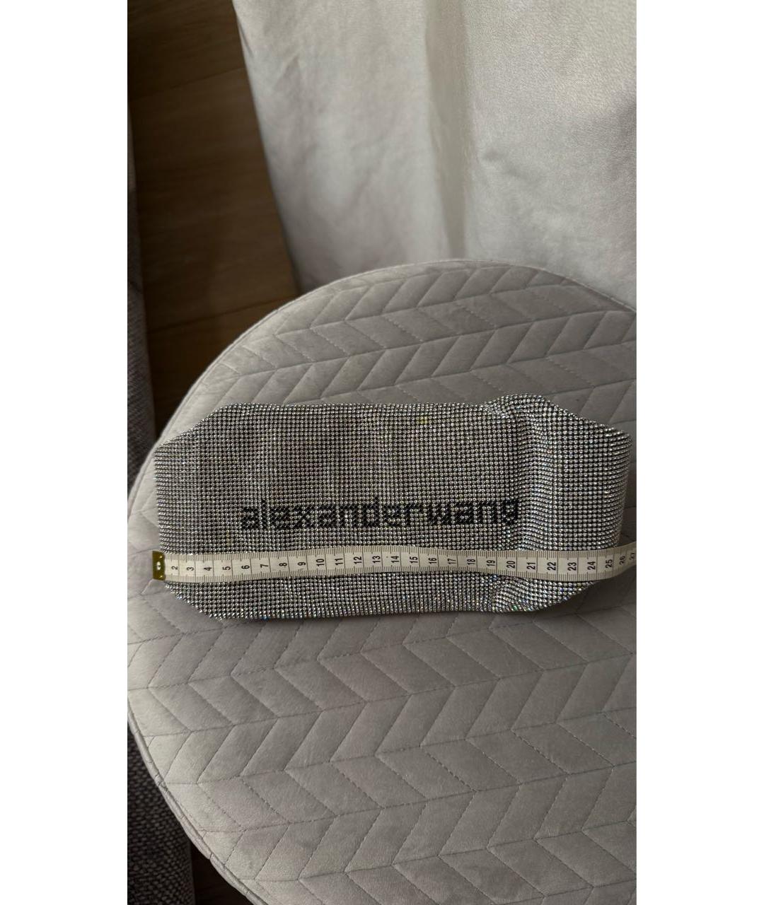 ALEXANDER WANG Серебряная сумка с короткими ручками, фото 4