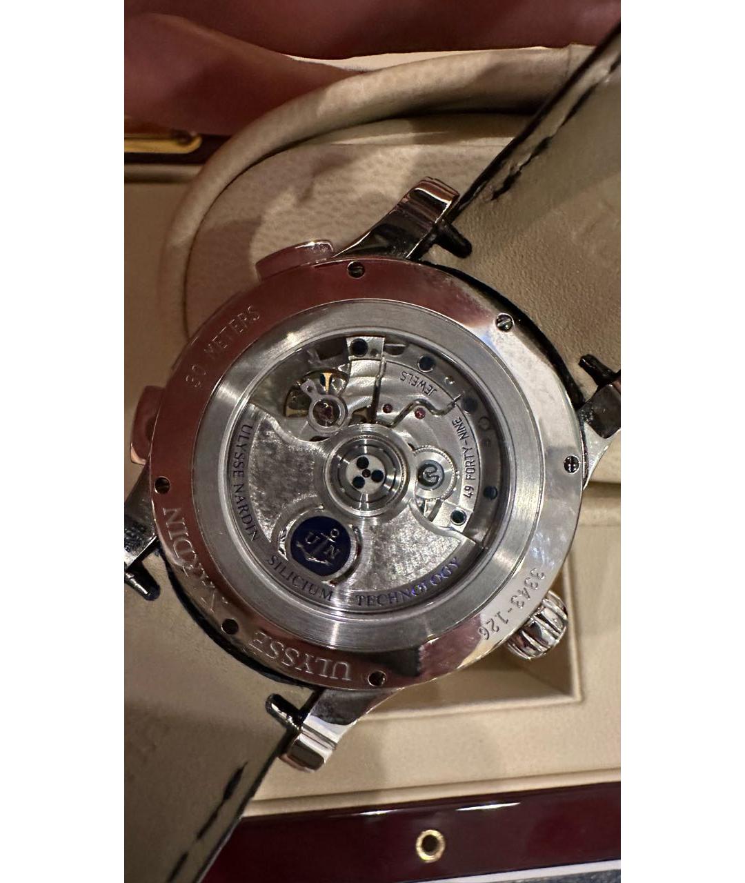 Ulysse Nardin Черные стеклянные часы, фото 3